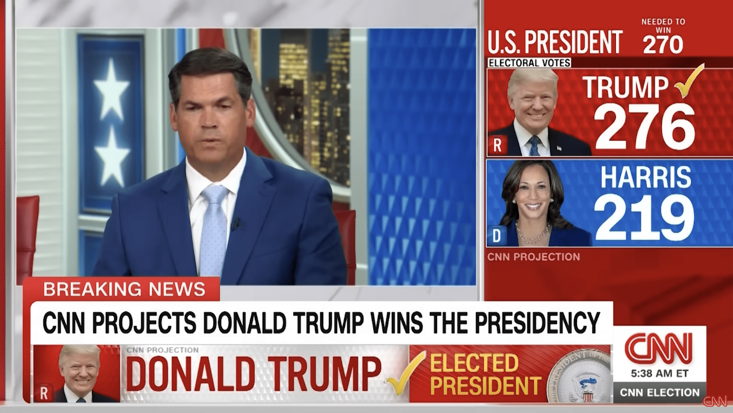 Donald Trump wins in 2024